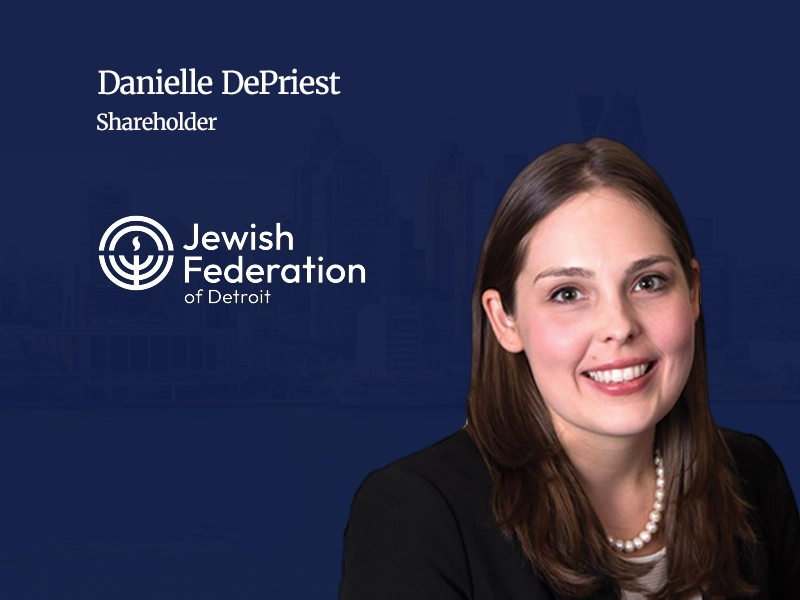 Danielle DePriest Honored for Leadership by Jewish Federation of Detroit